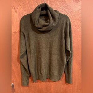Made‎ in Scotland No Brand Green Cashmere Cowl Neck Sweater size M/L
